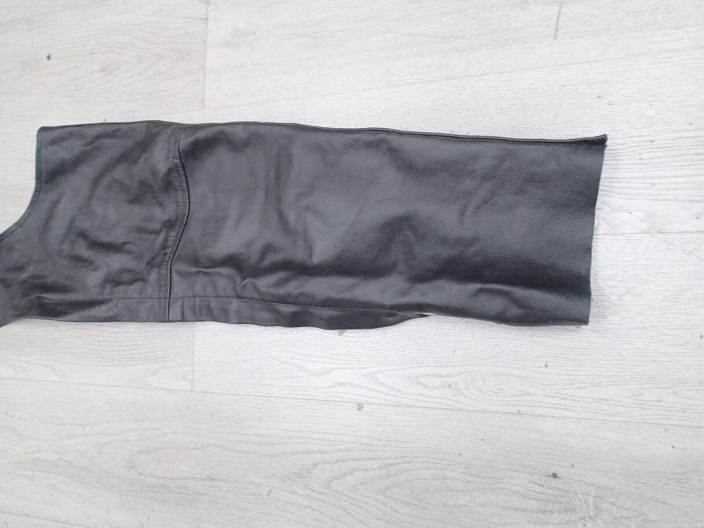 VTG Leather Men's Black Leather Chaps Biker Riding Motorcycle Riding Pants