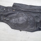 VTG Motorcycle Riding Pants Leather Men's Black Leather Chaps Biker Riding