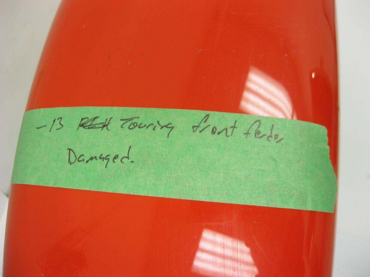 2020 Harley Davidson Street Glide Special OEM Front Fender Orange DEMADGED