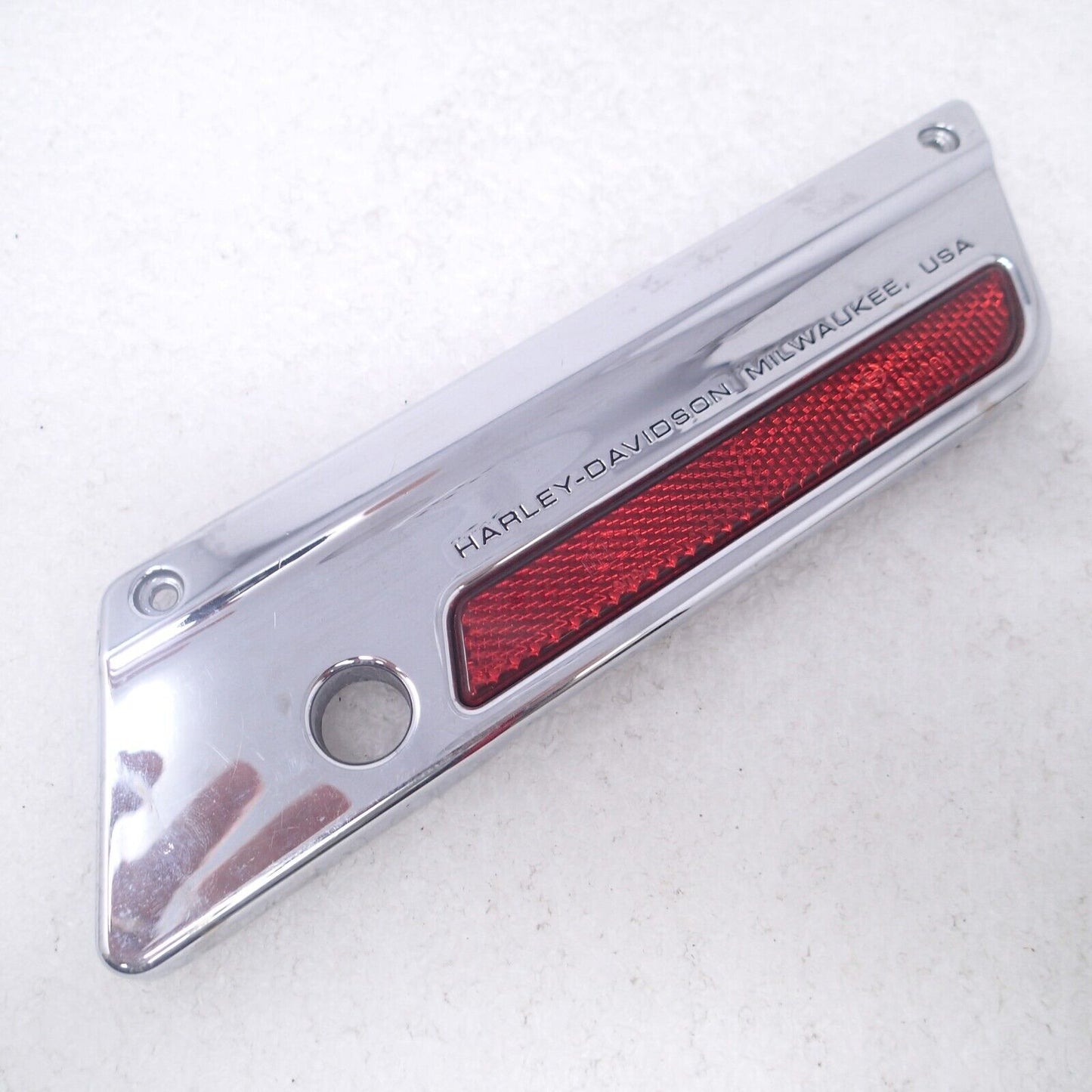 2009 Harley Electra Glide Right Saddlebag Latch Faceplate CHROME 90601-93A
