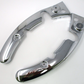 Genuine 09-13 Harley Touring Rear Fender Solid Strut Frame Covers Chrome OEM SET