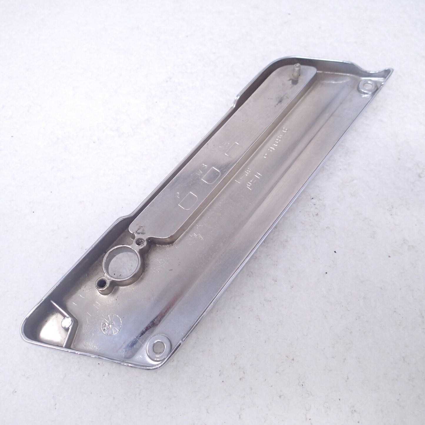 2009 Harley Electra Glide Right Saddlebag Latch Faceplate CHROME NO reflector