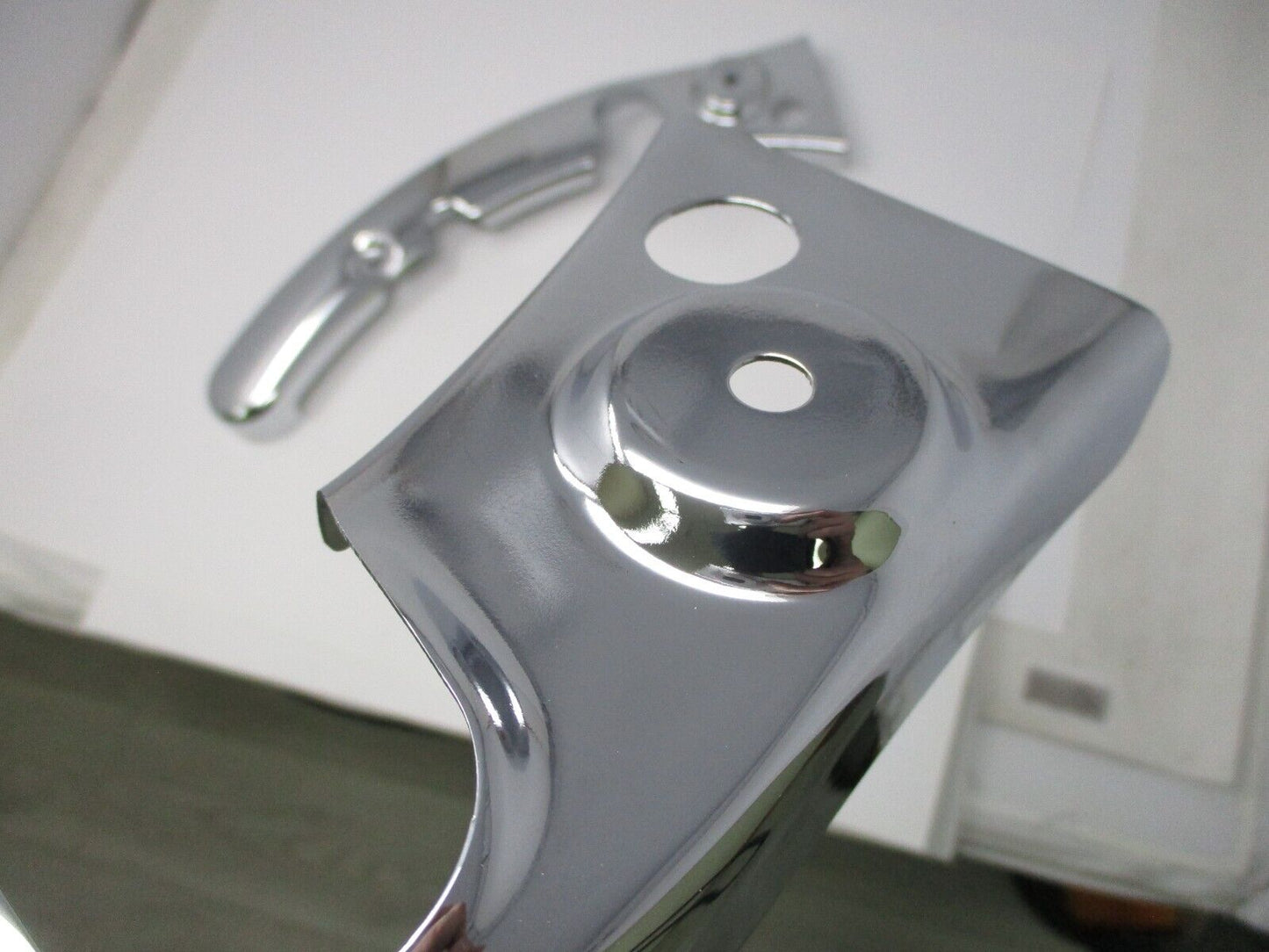 Genuine 09-13 Harley Touring Rear Fender Solid Strut Frame Covers Chrome OEM SET