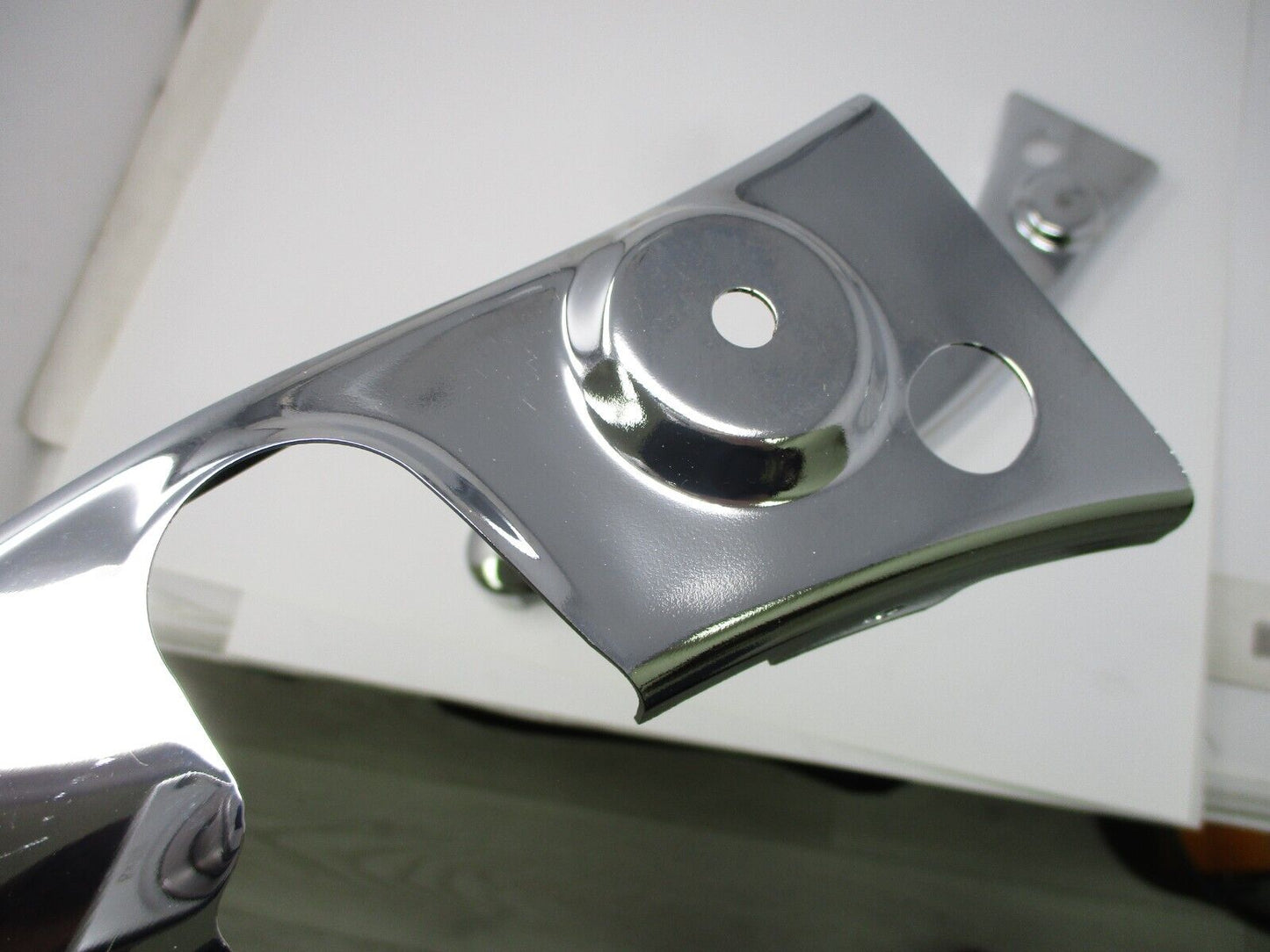 Genuine 09-13 Harley Touring Rear Fender Solid Strut Frame Covers Chrome OEM SET