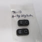 Harley-Davidson OEM Switch radio Housing Button Cap Big Twin '96-13 2pcs