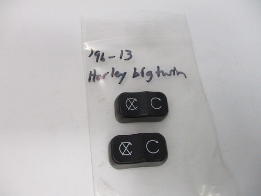 Harley-Davidson OEM Switch radio Housing Button Cap Big Twin '96-13 2pcs