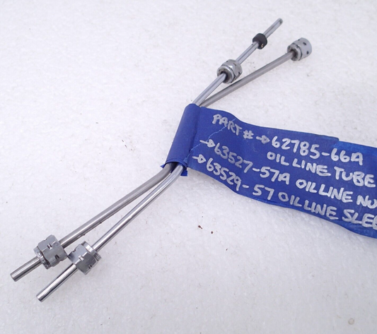 Braided Stainless Steel Oil Line Kit Harley Shovelhead  62785-66A