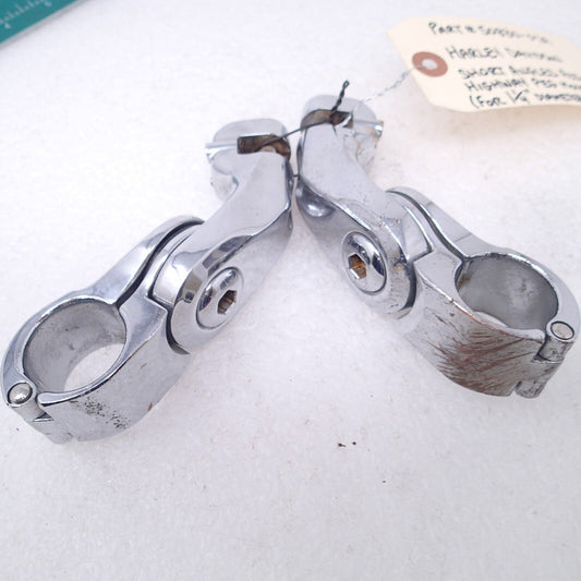 GENUINE HARLEY DAVIDSON SHORT ANGLED ADJUSTABLE HIGHWAY PEG MOUNTS 50830-07A