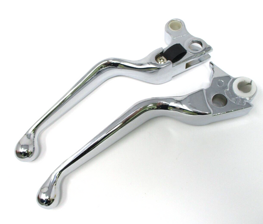 Harley Davidson CHROME LEVER SET Fits  model 1996-UP REPLS OEM 45075-96 111436