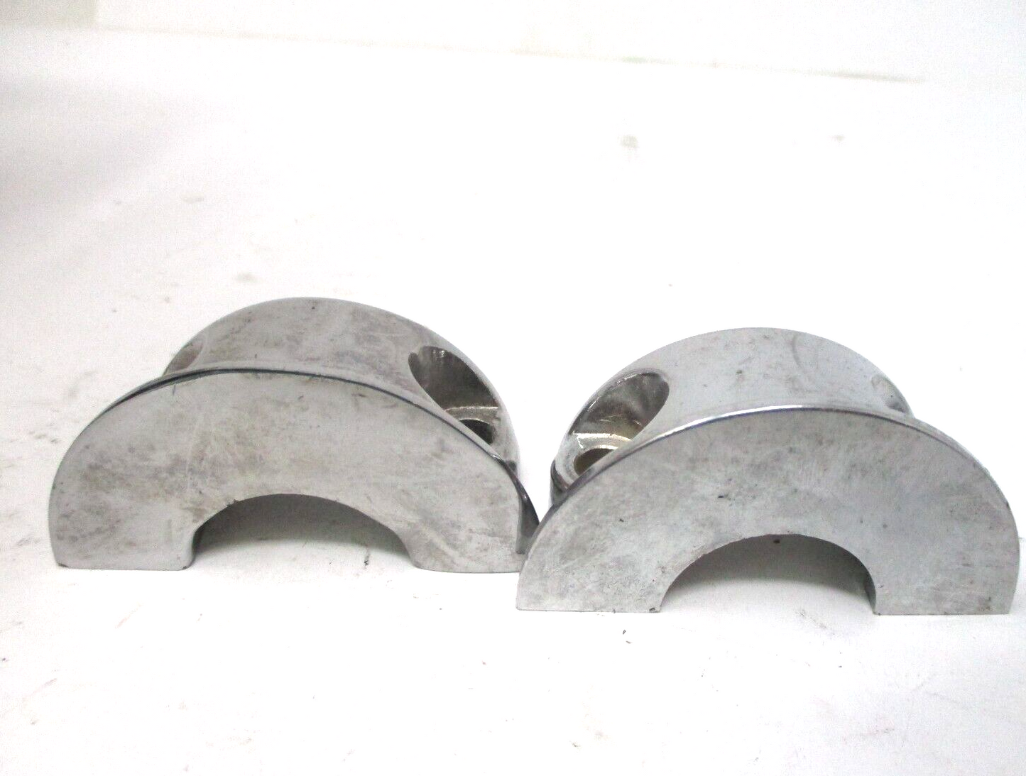 Drag Specialties Chrome Handlebar Clutch Brake Clamp 08-22 Harley Touring (2pcs)