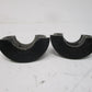 SET 2pcs DRAG SPECIALTIES 0615-0274 CLAMP HALF BLACK FOR 08-19 FLT PAir