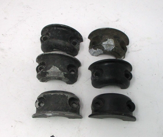 6-Drag Specialties Black Clutch or Brake Control Clamp Halves for Harley 08-17
