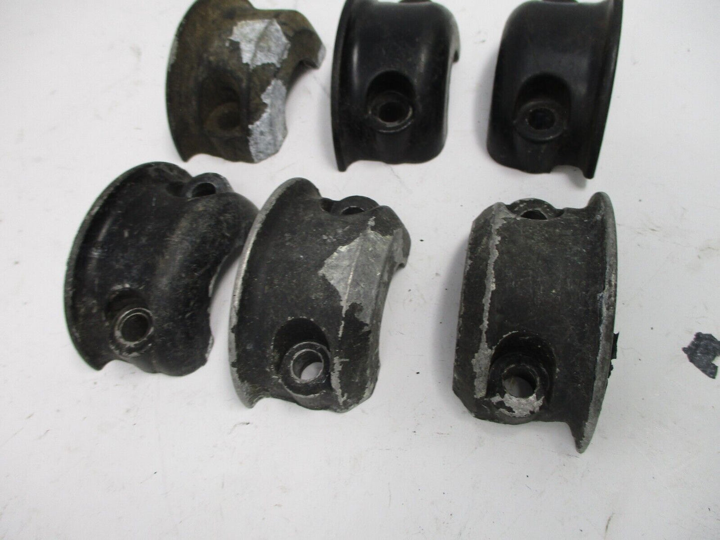 6-Drag Specialties Black Clutch or Brake Control Clamp Halves for Harley 08-17