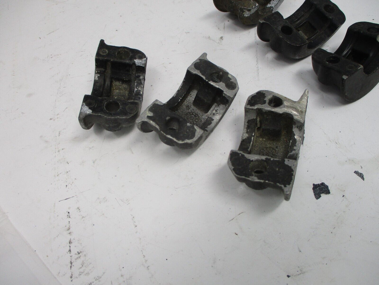 6-Drag Specialties Black Clutch or Brake Control Clamp Halves for Harley 08-17