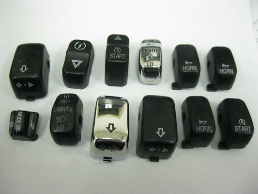 Harley-Davidson OEM Random Pack of 12 Switch Housing Buttons ** Button Set 5 **