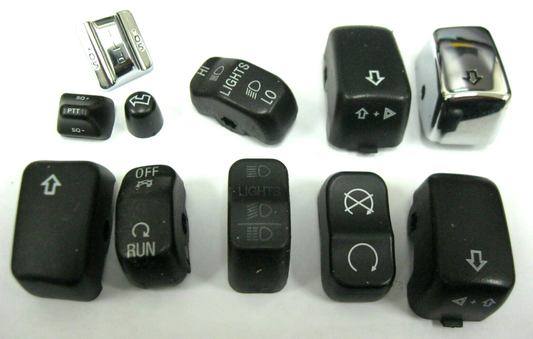 Harley-Davidson OEM Random Pack of 11 Switch Housing Buttons ** Button Set 6 **
