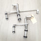 Silver Forward Controls Foot Peg Kits Fit For Harley Dyna Super Glide 2000-2015