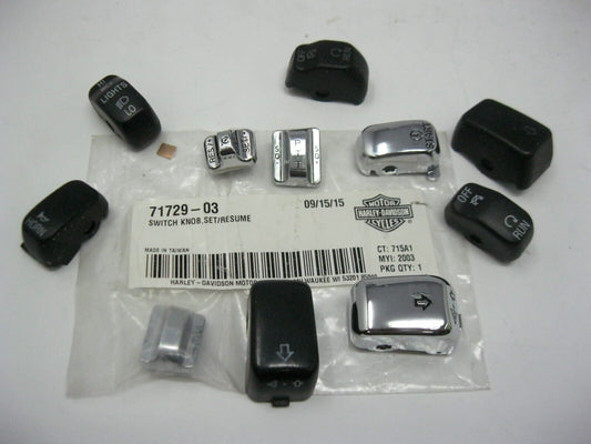 Harley-Davidson OEM Random Pack of 11 Switch Housing Buttons ** Button Set 4 **