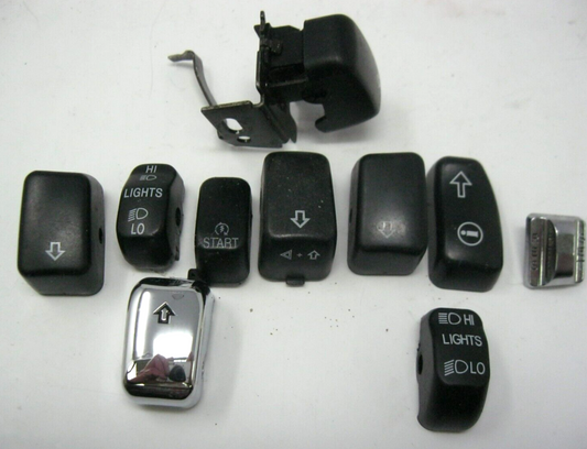 Harley-Davidson OEM Random Pack of 10 Switch Housing Buttons ** Button Set 1 **