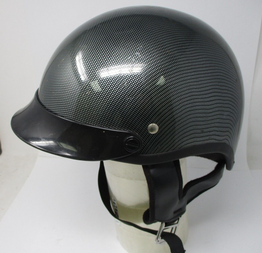Carbon Fibre AFX FX-3 Helmet DOT Approved Motorcycle Helmet Size M  71/4 - 7 3/8