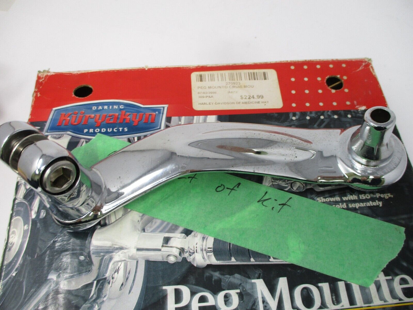 Kuryakyn 7887 PEG MOUNTED CRUISE MOUNTS W/M/ADATS PR ONE PART OF KIT