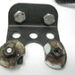 Round Black Finned Style Motorcycle Tail Light for Parts, (Back Broken)