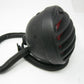 Round Black Finned Style Motorcycle Tail Light for Parts, (Back Broken)