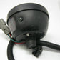 Round Black Finned Style Motorcycle Tail Light for Parts, (Back Broken)