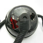 Round Black Finned Style Motorcycle Tail Light for Parts, (Back Broken)