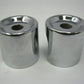 Unbranded Chrome Shock Bolt Covers Appx. 1-15/16" Diameter x 1-3/8" Tall (PAIR)