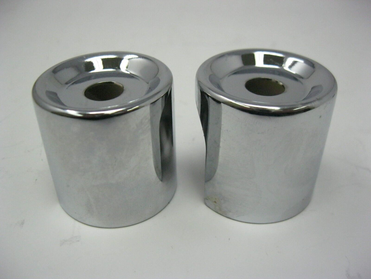 Unbranded Chrome Shock Bolt Covers Appx. 1-15/16" Diameter x 1-3/8" Tall (PAIR)
