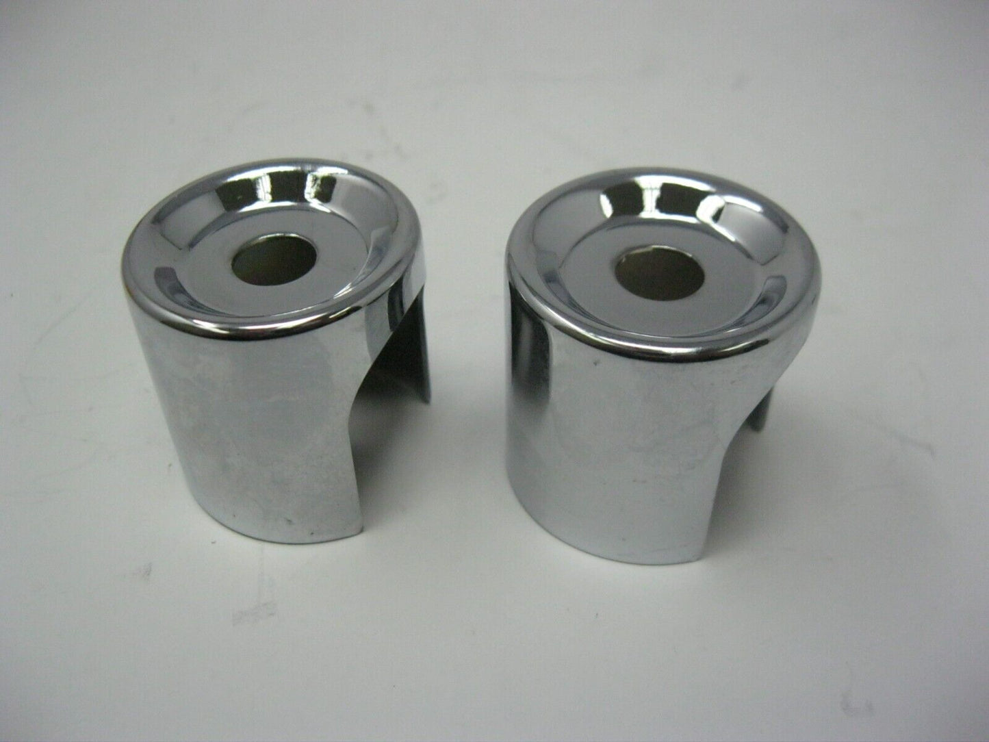 Unbranded Chrome Shock Bolt Covers Appx. 1-15/16" Diameter x 1-3/8" Tall (PAIR)