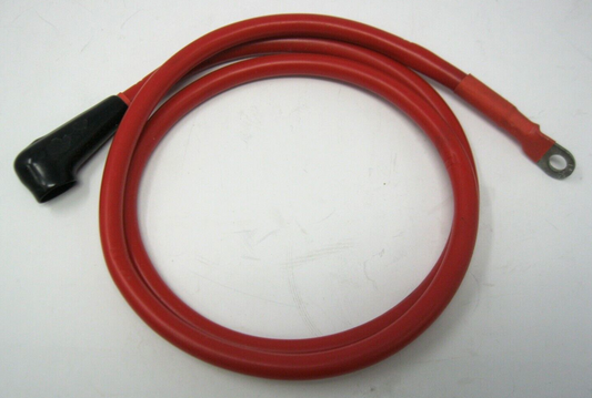 Appx. 36" Power Cable with 1/4' connectors and rubber boot (Single Cable)