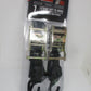 Extreme Duty Tie Down Straps W/ Soft Loop Motorcycle ATV Tractor DirtBike BLACK