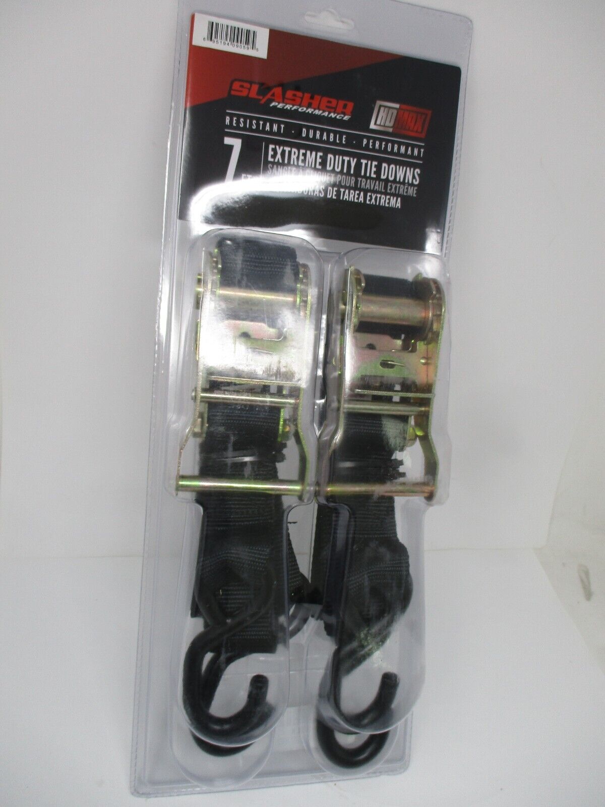 Extreme Duty Tie Down Straps W/ Soft Loop Motorcycle ATV Tractor DirtBike BLACK