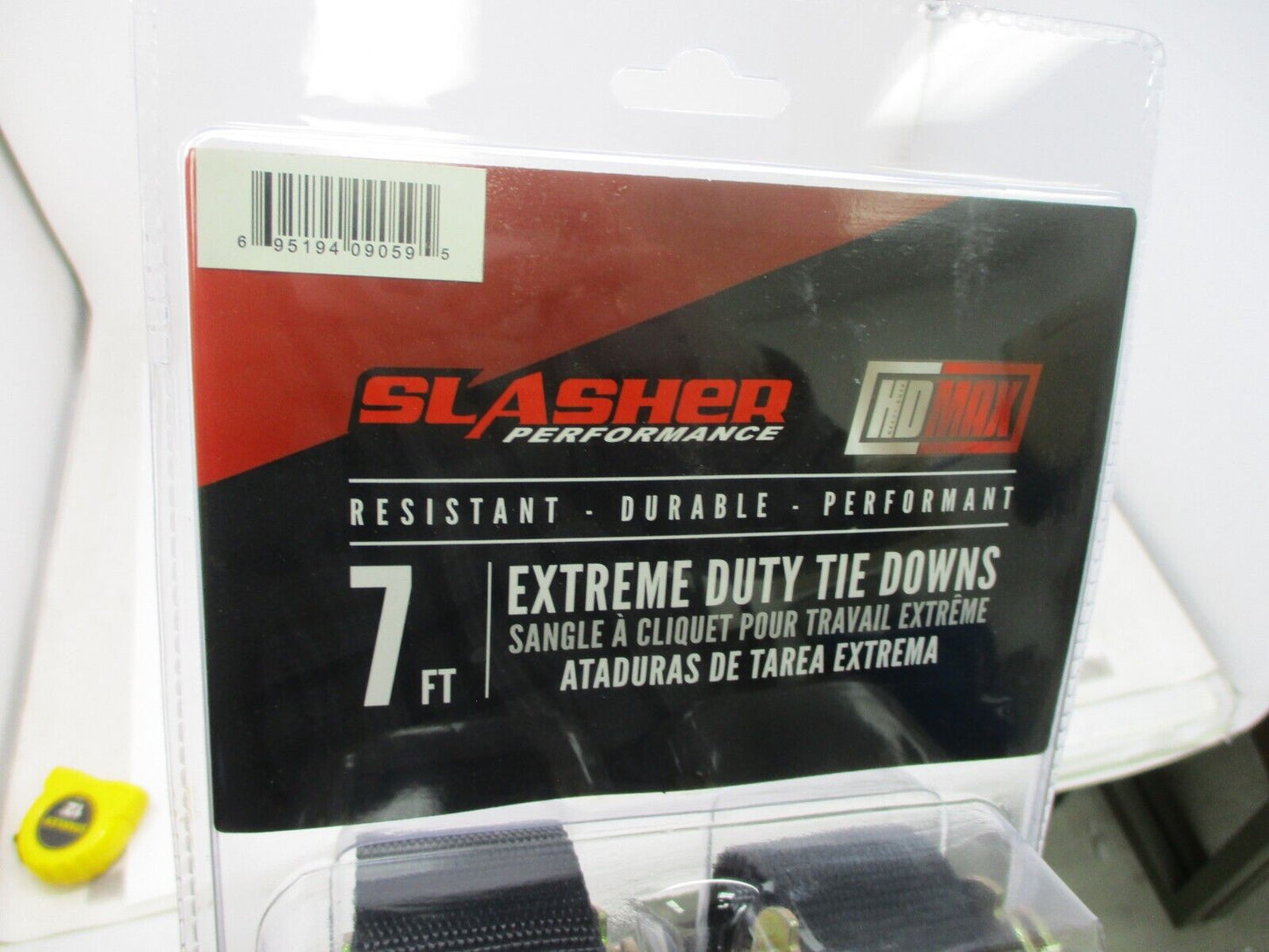 Extreme Duty Tie Down Straps W/ Soft Loop Motorcycle ATV Tractor DirtBike BLACK