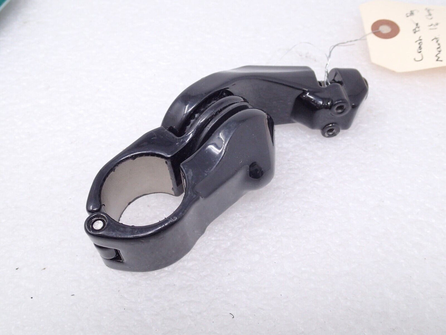 1-1/4" Short Angled Adjustable Highway Pegs Mount SINGLE Harley Crash Bar Clamp