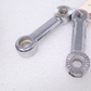 Harley Davidson Chrome Fog Lamp Mount Support Bar PAIR