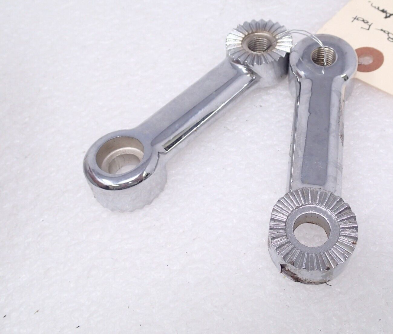 Harley Davidson Chrome Fog Lamp Mount Support Bar PAIR