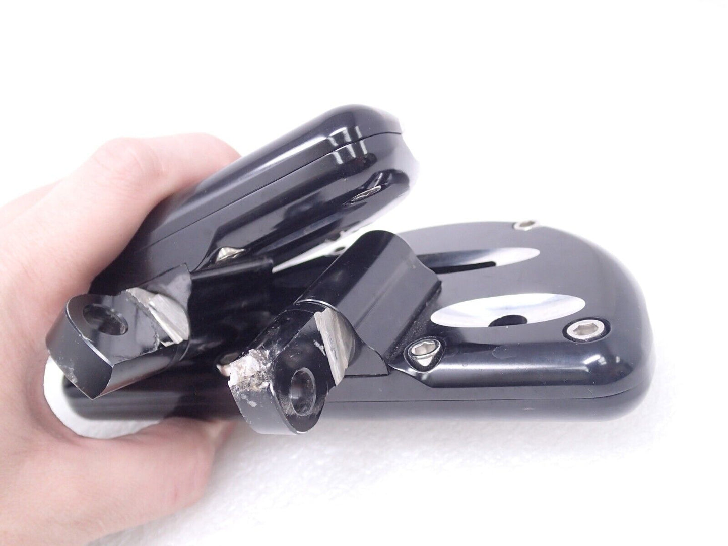 Rear Passenger Floorboards Floor Board Foot Pegs CNC For Harley Softail 883 1200