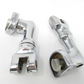 Motorcycle Chrome Short Angled Adjustable Highway Peg Mounting Kit