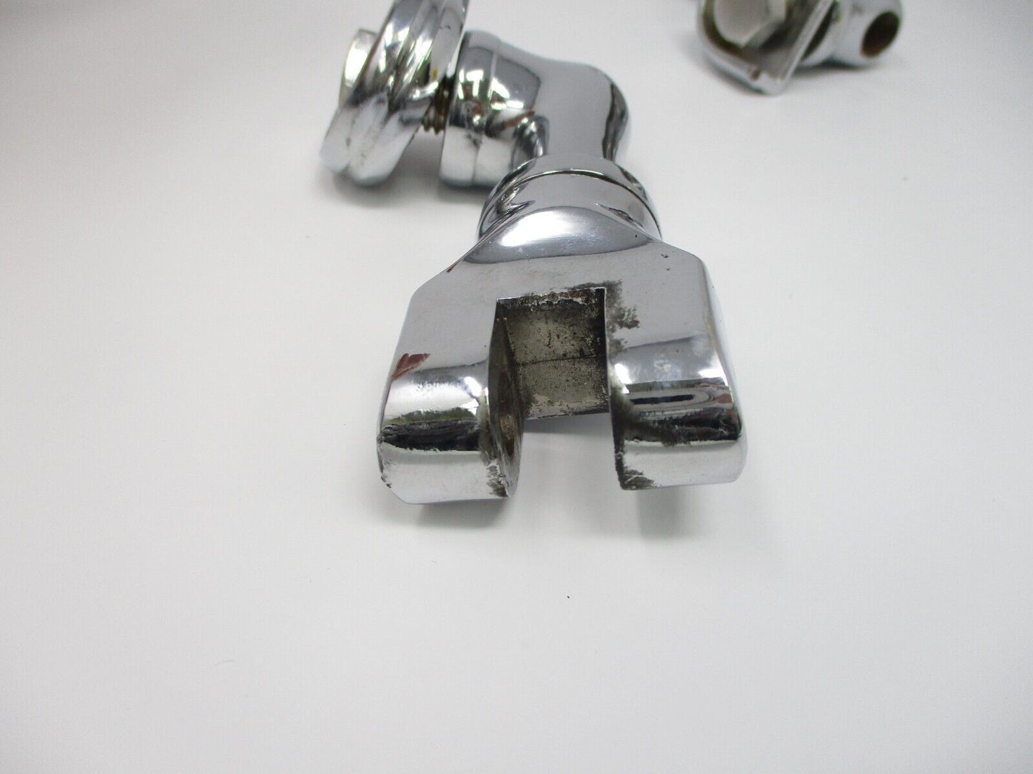 Motorcycle Chrome Short Angled Adjustable Highway Peg Mounting Kit