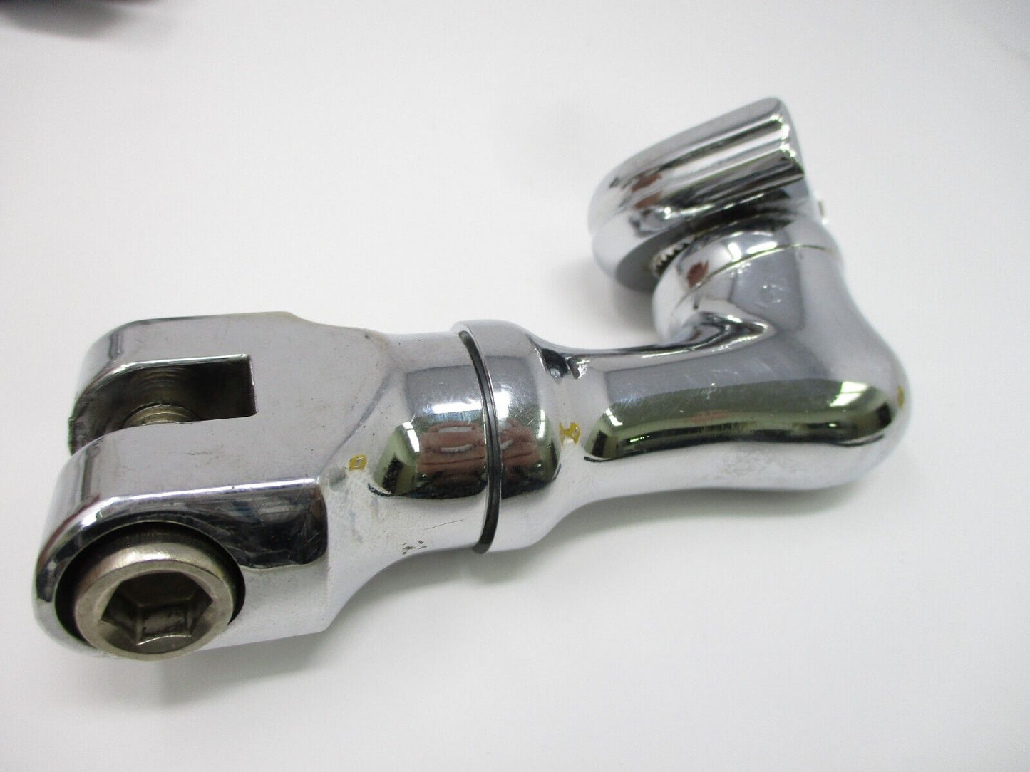 Motorcycle Chrome Short Angled Adjustable Highway Peg Mounting Kit