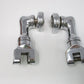 Motorcycle Chrome Short Angled Adjustable Highway Peg Mounting Kit