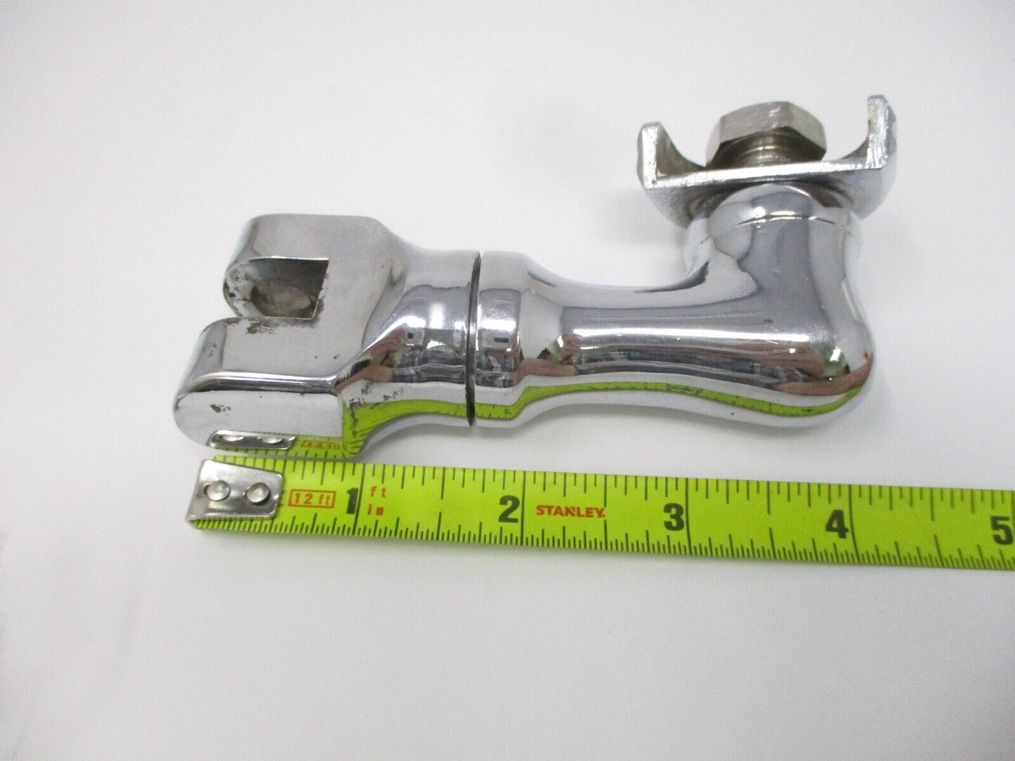 Motorcycle Chrome Short Angled Adjustable Highway Peg Mounting Kit