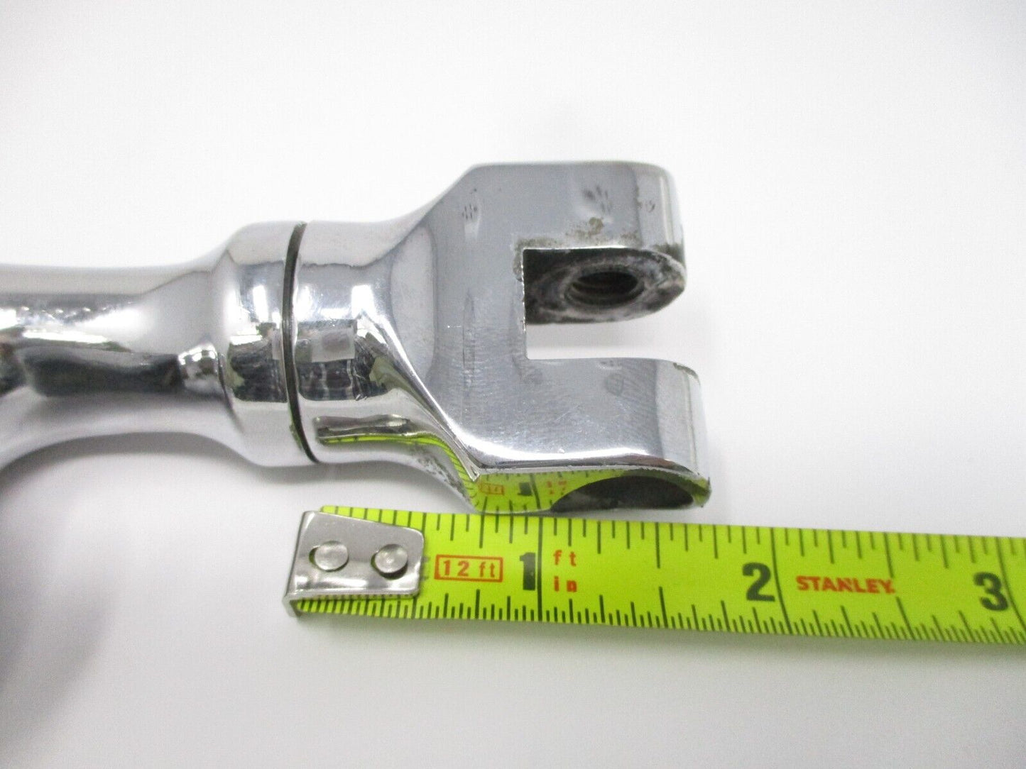 Motorcycle Chrome Short Angled Adjustable Highway Peg Mounting Kit