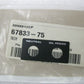 Harley-Davidson OEM 82-85 FXR FXE  Nuetral/Oil Light Trim (Single Unit) 67833-75