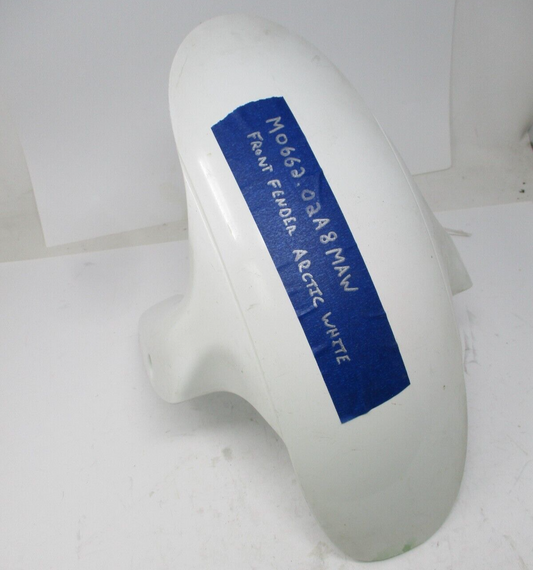 M0662.02A8MAW GENINE BUELL FRONT FENDER IN ARCTIC WHITE, ALL XB & 1125R / CR MOD