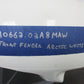 M0662.02A8MAW GENINE BUELL FRONT FENDER IN ARCTIC WHITE, ALL XB & 1125R / CR MOD