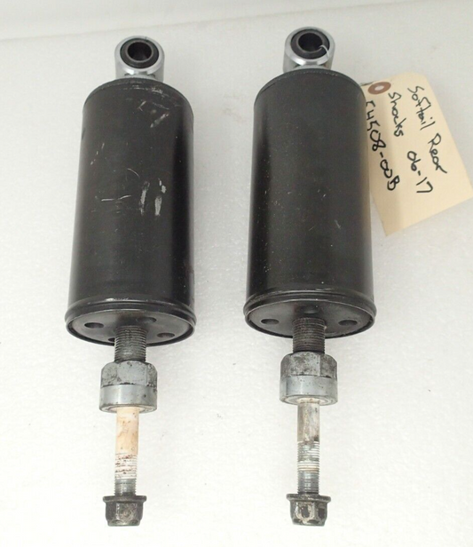 06 Harley Softail Rear Back Shock Left Right Set 54508-00B FAT BOY SOFTAIL